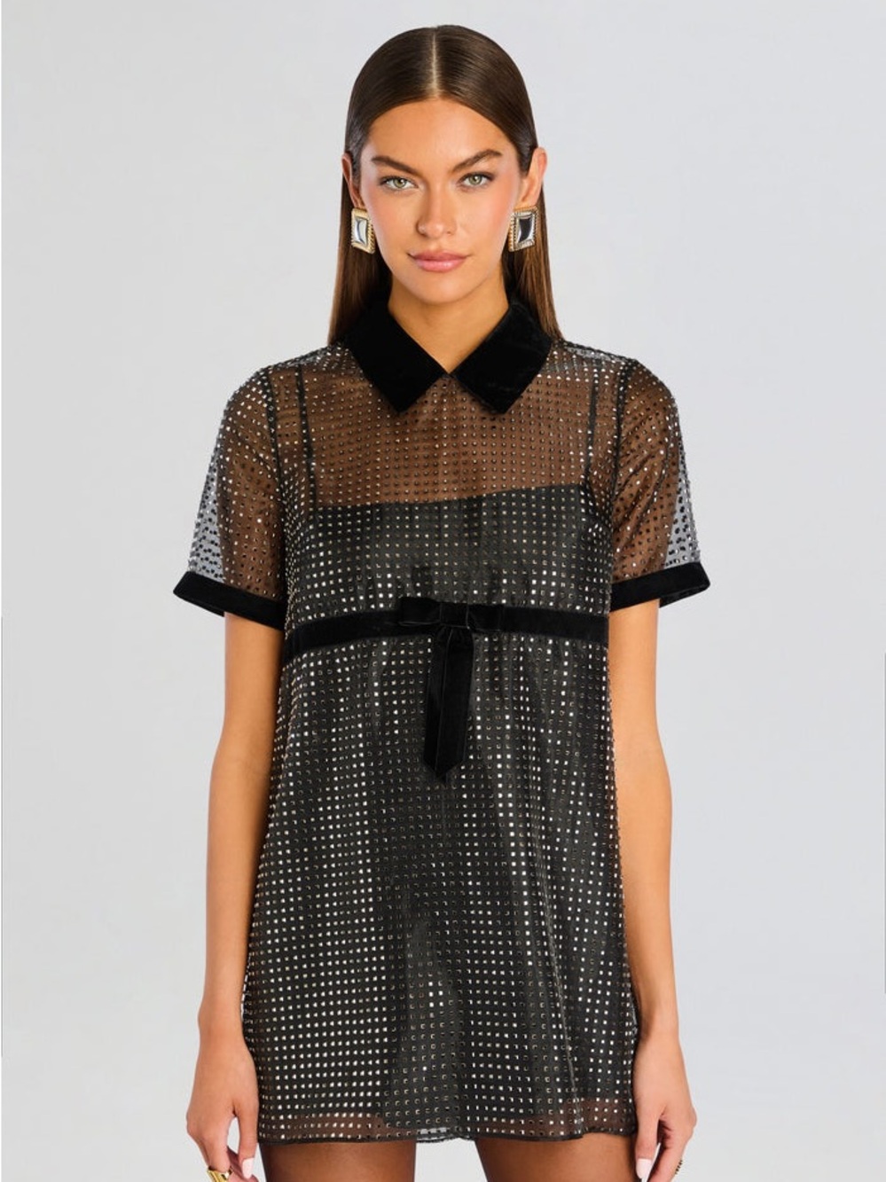 Retrofete meryl embellished dress NWT
